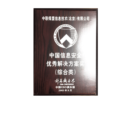 中国信息安全优秀解决方案奖（综合类）